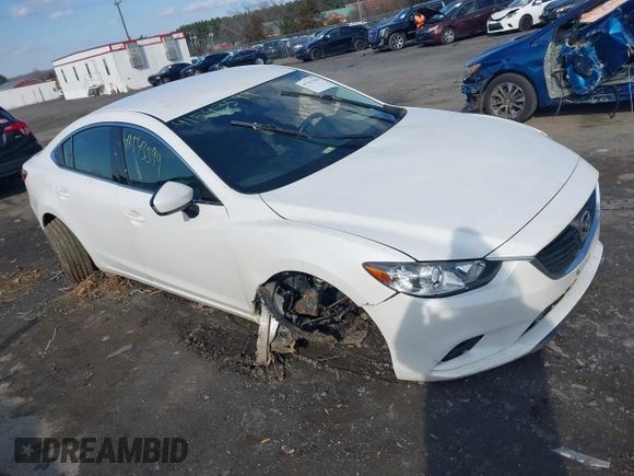 2016 Mazda Mazda6 i Sport with VIN JM1GJ1U55G1484856, listed as a IAAI auction lot 41543599 with 78,486 mi miles. Bid and sale history available at carsss.com. Image 1.