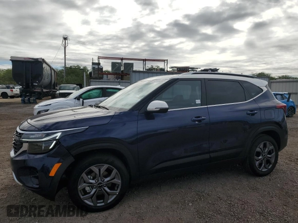 2024 Kia Seltos S z VIN KNDEU2AA8R7664127, wystawiony jako Copart lot #53173565 z przebiegiem 484 mil mil oraz Szkoda całkowita • Salvage title. Historia ofert i sprzedaży dostępna na DreamBid. Obrazek 1.