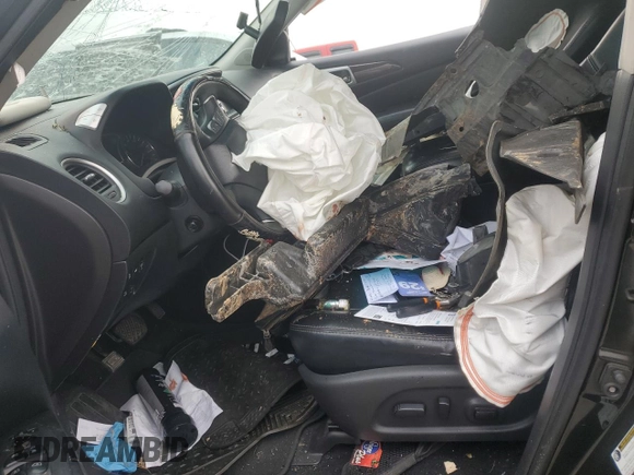 2016 Nissan Pathfinder Platinum with VIN 5N1AR2MN5GC623078, listed as a Copart auction lot 82706664 with 0 mi miles and Salvage Title. Bid and sale history available at carsss.com. Image 7.