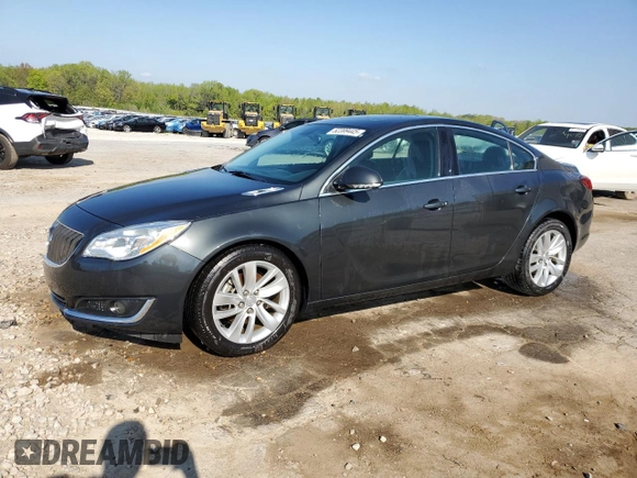 2015 Buick Regal Premium I with VIN 2G4GN5EX2F9121206, listed as a Copart auction lot 52399445 with 112,747 mi miles and Salvage Title. Bid and sale history available at carsss.com. Image 1.