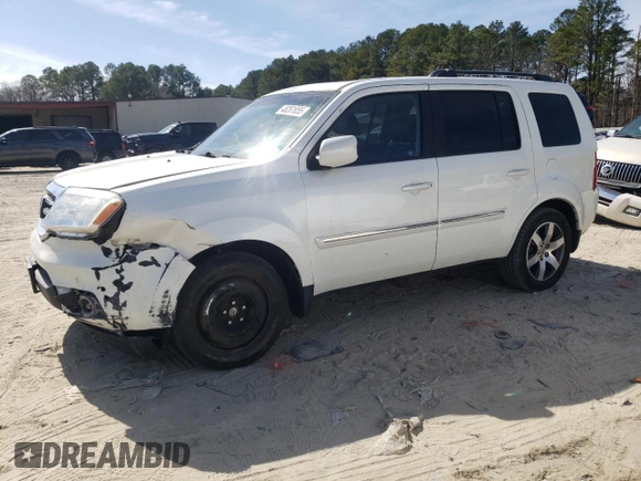 2012 Honda Pilot Touring with VIN 5FNYF4H97CB083346, listed as a Copart auction lot 48261855 with 127,723 mi miles and Salvage Title. Bid and sale history available at DreamBid. Image 1.
