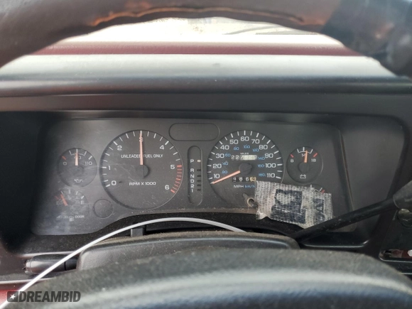 1995 Dodge Ram 1500 with VIN 1B7HC16Y0SS368599, listed as a Copart auction lot 80857334 with 227,629 mi miles and Salvage Title. Bid and sale history available at carsss.com. Image 9.