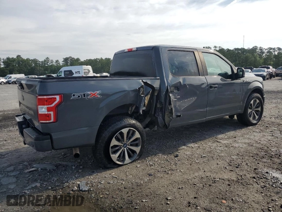 2020 Ford F-150 XL with VIN 1FTEW1CP3LFA33644, listed as a Copart auction lot 57151375 with 125,885 mi miles and Salvage title. Bid and sale history available at DreamBid. Image 3.
