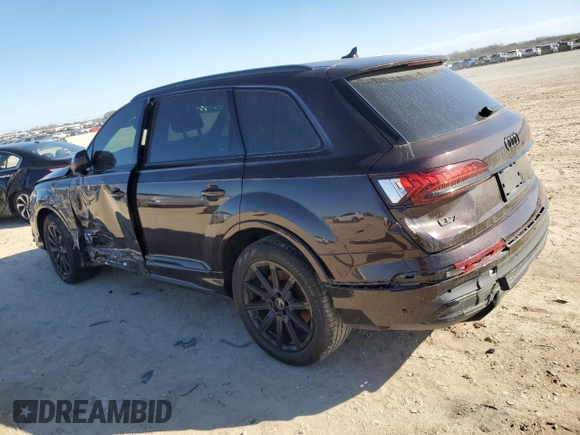2022 Audi Q7 Premium Plus with VIN WA1LJBF74ND017937, listed as a Copart auction lot 43745035 with 22,989 mi miles and Salvage title. Bid and sale history available at DreamBid. Image 2.