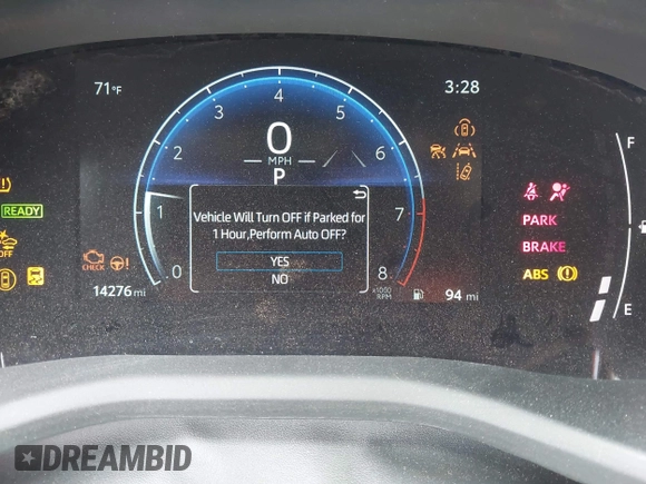 2025 Toyota Camry LE with VIN 4T1DAACK8SU512341, listed as a IAAI auction lot 42210426 with 14,276 mi miles and . Bid and sale history available at DreamBid. Image 7.