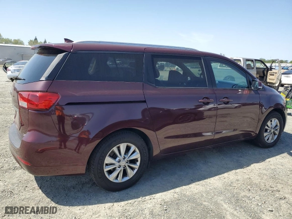 2016 Kia Sedona LX with VIN KNDMB5C15G6148410, listed as a Copart auction lot 52238175 with 158,071 mi miles and Salvage Title. Bid and sale history available at carsss.com. Image 3.