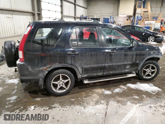 2006 Honda CR-V LX with VIN JHLRD78596C807874, listed as a Copart auction lot 44204905 with Not Provided miles and Salvage Title. Bid and sale history available at carsss.com. Image 3.