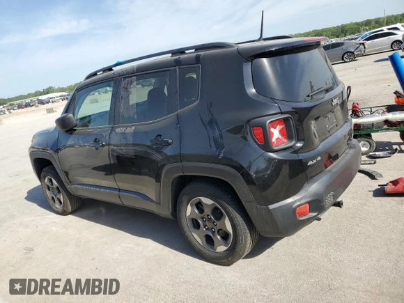 2017 Jeep Renegade Sport z VIN ZACCJBAB5HPG59588, wystawiony jako Copart lot #56972645 z przebiegiem 104 442 mil mil oraz Szkoda całkowita • Salvage title. Historia ofert i sprzedaży dostępna na DreamBid. Obrazek 2.