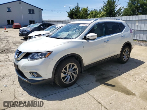 2015 Nissan Rogue SL z VIN 5N1AT2MVXFC790701, wystawiony jako Copart lot #57728525 z przebiegiem 97 522 mil mil oraz Szkoda całkowita • Salvage title. Historia ofert i sprzedaży dostępna na DreamBid. Obrazek 1.