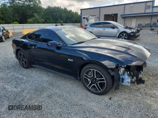 2019 Ford Mustang GT with VIN 1FA6P8CF1K5111835, listed as a Copart auction lot 65115505 with 89,899 mi miles and Salvage title. Bid and sale history available at DreamBid. Image 4.