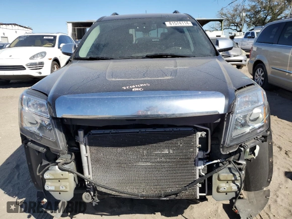 2015 GMC Terrain Denali with VIN 2GKALUEK0F6161918, listed as a Copart auction lot 81574114 with 61,354 mi miles and Salvage Title. Bid and sale history available at carsss.com. Image 5.
