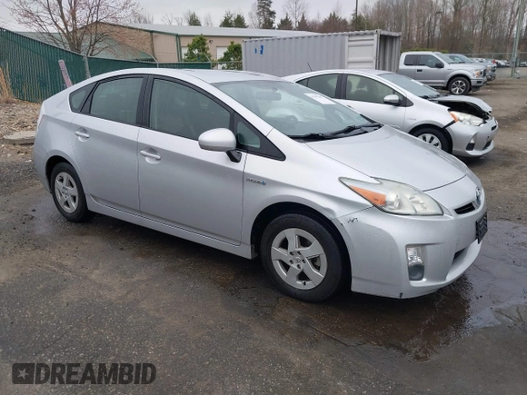 2010 Toyota Prius II with VIN JTDKN3DU8A0228564, listed as a IAAI auction lot 41795365 with 160,578 mi miles. Bid and sale history available at carsss.com. Image 1.