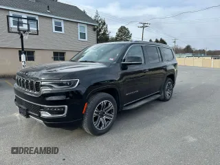 2024 Jeep Wagoneer Series II Carbide with VIN 1C4SJVBP1RS139245, listed as a Copart auction lot 87844025 with 13,921 mi miles and Salvage Title. Bid and sale history available at DreamBid. Image 1.