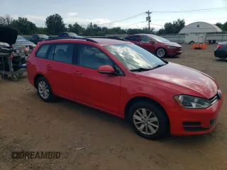 2017 Volkswagen Golf SportWagen S with VIN 3VWC17AU6HM506264, listed as a Copart auction lot 68560744 with Not Provided miles and Clean Title. Bid and sale history available at carsss.com. Image 4.