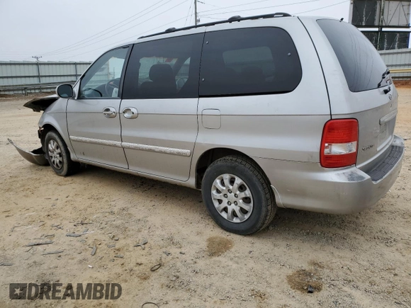 2004 Kia Sedona LX with VIN KNDUP131246544574, listed as a Copart auction lot 87650855 with 85,972 mi miles and Salvage Title. Bid and sale history available at carsss.com. Image 2.