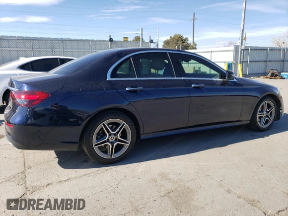 2023 Mercedes-Benz E 350 with VIN W1KZF8EB0PB099857, listed as a Copart auction lot 47774245 with 35,718 mi miles and Salvage Title. Bid and sale history available at DreamBid. Image 3.
