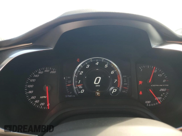2014 Chevrolet Corvette Z51 1LT with VIN 1G1YH3D75E5129648, listed as a Copart auction lot 50995435 with 37,580 mi miles and Salvage Title. Bid and sale history available at carsss.com. Image 9.