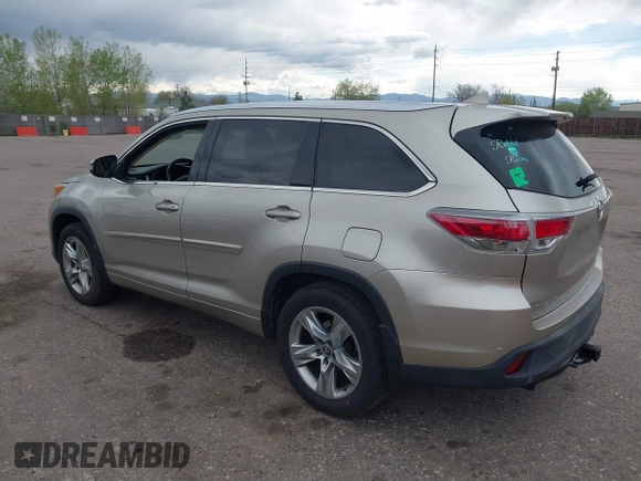 2016 Toyota Highlander Limited with VIN 5TDDKRFH1GS303129, listed as a IAAI auction lot 42112630 with 144,049 mi miles and . Bid and sale history available at DreamBid. Image 3.