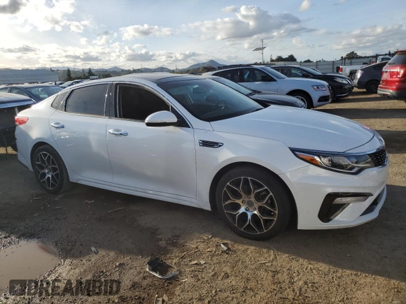 2019 Kia Optima LX z VIN 5XXGT4L35KG335470, wystawiony jako Copart lot #47495975 z przebiegiem 114 006 mil mil oraz Szkoda całkowita • Salvage title. Historia ofert i sprzedaży dostępna na DreamBid. Obrazek 4.