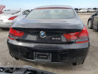 2016 BMW 6 Series 640i with VIN WBA6D0C55GG432720, listed as a Copart auction lot 76286604 with 0 mi miles and Salvage Title. Bid and sale history available at carsss.com. Image 6.