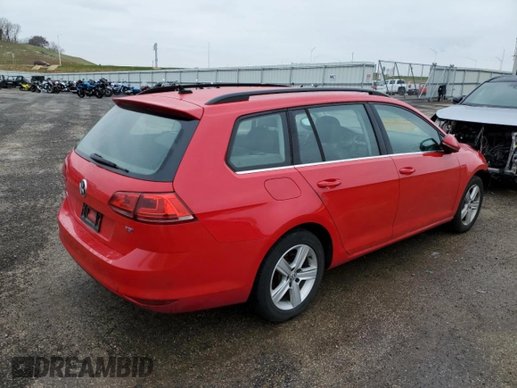 2015 Volkswagen Golf SportWagen TDI SE with VIN 3VWCA7AUXFM515997, listed as a Copart auction lot 77592283 with 113,151 mi miles. Bid and sale history available at carsss.com. Image 3.