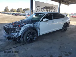 2023 Honda Accord Touring with VIN 1HGCY2F89PA046687, listed as a Copart auction lot 57001505 with 13,949 mi miles and Salvage title. Bid and sale history available at DreamBid. Image 1.