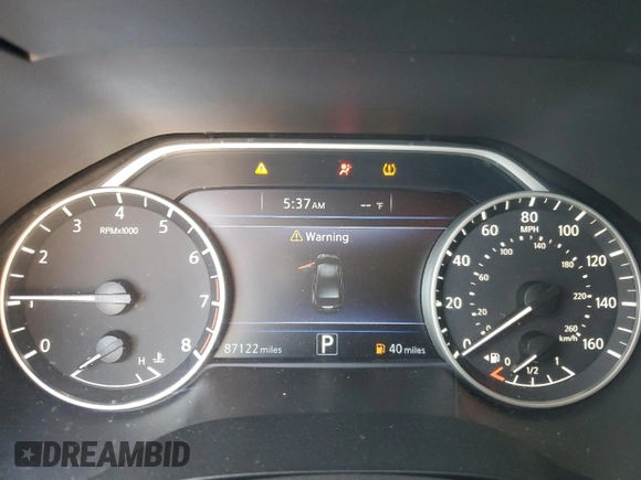 2016 Nissan Maxima Platinum with VIN 1N4AA6AP2GC429414, listed as a Copart auction lot 60071805 with 87,122 mi miles and Non repairable. Bid and sale history available at DreamBid. Image 9.