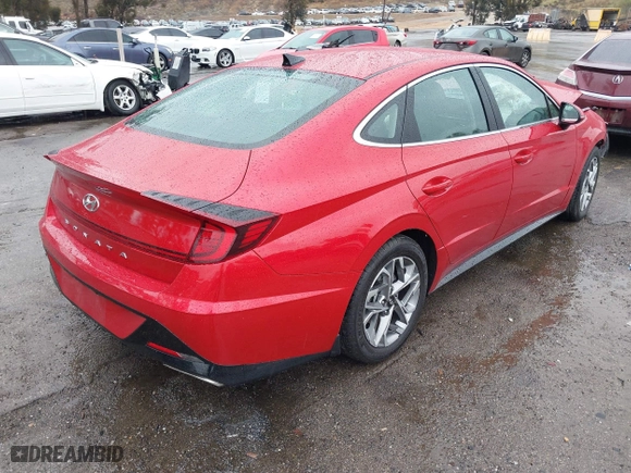 2021 Hyundai Sonata SEL with VIN 5NPEL4JA0MH082414, listed as a IAAI auction lot 41578143 with 6,533 mi miles. Bid and sale history available at carsss.com. Image 4.