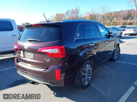 2014 Kia Sorento SX with VIN 5XYKWDA78EG538618, listed as a IAAI auction lot 40943738 with 162,208 mi miles and . Bid and sale history available at DreamBid. Image 4.