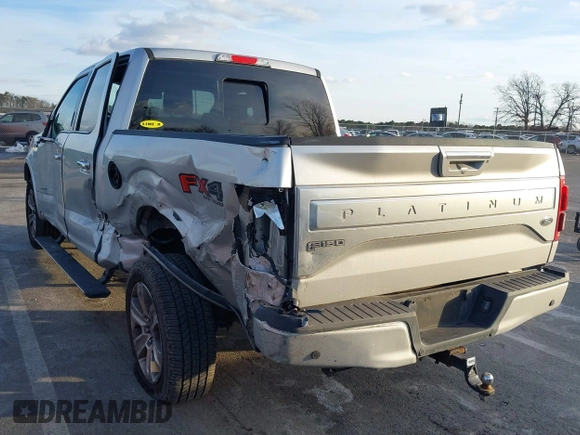 2015 Ford F-150 XLT with VIN 1FTEW1EG0FFA50810, listed as a IAAI auction lot 41443474 with 232,646 mi miles. Bid and sale history available at carsss.com. Image 3.
