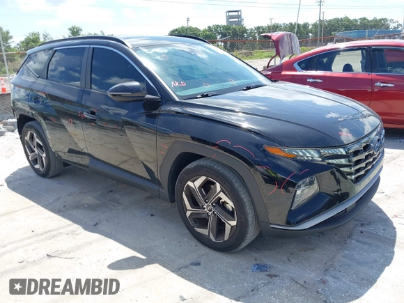 2022 Hyundai Tucson SEL with VIN 5NMJC3AE2NH019454, listed as a IAAI auction lot 42318154 with 43,839 mi miles and . Bid and sale history available at DreamBid. Image 1.