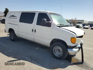 2007 Ford Econoline Cargo Commercial with VIN 1FTNE14W27DA67102, listed as a Copart auction lot 47770305 with 579,541 mi miles and Salvage Title. Bid and sale history available at DreamBid. Image 4.
