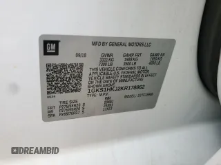 2019 GMC Yukon XL Denali with VIN 1GKS1HKJ2KR178862, listed as a Copart auction lot 86518184 with 44,228 mi miles and Salvage Title. Bid and sale history available at carsss.com. Image 13.