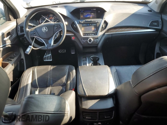 2017 Acura MDX Sport Hybrid w/Advance Pkg with VIN 5FRYD7H75HB002114, listed as a Copart auction lot 73378684 with 120,752 mi miles and Salvage Title. Bid and sale history available at carsss.com. Image 8.