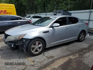 2014 Kia Optima LX with VIN 5XXGM4A70EG301086, listed as a Copart auction lot 61846685 with 157,622 mi miles and Salvage title. Bid and sale history available at DreamBid. Image 1.