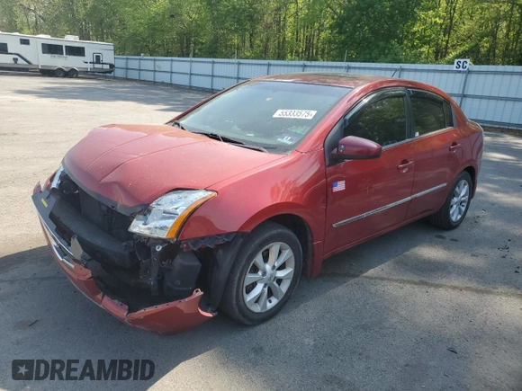 2010 Nissan Sentra SL with VIN 3N1AB6AP9AL697768, listed as a Copart auction lot 55333575 with 170,340 mi miles and Salvage title. Bid and sale history available at DreamBid. Image 1.