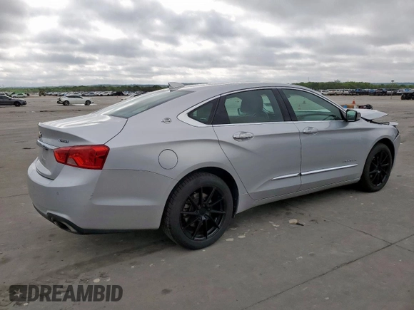 2018 Chevrolet Impala Premier with VIN 2G1125S37J9178572, listed as a Copart auction lot 50727865 with 130,423 mi miles and Salvage Title. Bid and sale history available at DreamBid. Image 3.