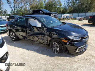 2019 Honda Civic Sedan LX with VIN 19XFC2F67KE045391, listed as a Copart auction lot 48737495 with 85,472 mi miles and Non Repairable. Bid and sale history available at carsss.com. Image 4.