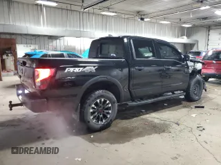 2023 Nissan Titan SV with VIN 1N6AA1ED0PN111600, listed as a Copart auction lot 57482755 with 36,920 mi miles and Salvage title. Bid and sale history available at DreamBid. Image 3.
