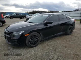 2020 Honda Civic Sedan Sport with VIN 19XFC2F85LE200703, listed as a Copart auction lot 45401055 with 69,941 mi miles and Non Repairable. Bid and sale history available at carsss.com. Image 1.