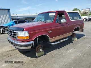 1995 Ford Bronco Custom with VIN 1FMEU15H4SLA00322, listed as a Copart auction lot 62895894 with 0 mi miles and Clean Title. Bid and sale history available at carsss.com. Image 1.