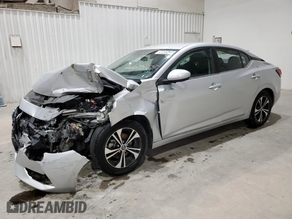 2022 Nissan Sentra SV with VIN 3N1AB8CV9NY290274, listed as a Copart auction lot 50655435 with 53,060 mi miles and Salvage Title. Bid and sale history available at DreamBid. Image 1.