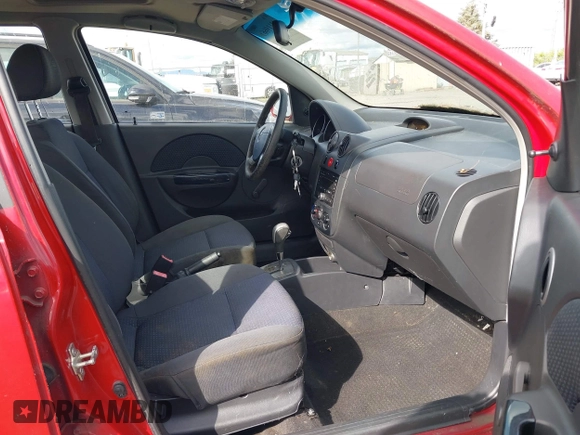 2008 Chevrolet Aveo LS with VIN KL1TD66658B037309, listed as a IAAI auction lot 42119661 with Not Provided miles and . Bid and sale history available at DreamBid. Image 5.