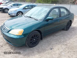 2001 Honda Civic EX with VIN 1HGES26721L067748, listed as a IAAI auction lot 42060829 with 210,408 mi miles. Bid and sale history available at carsss.com. Image 2.