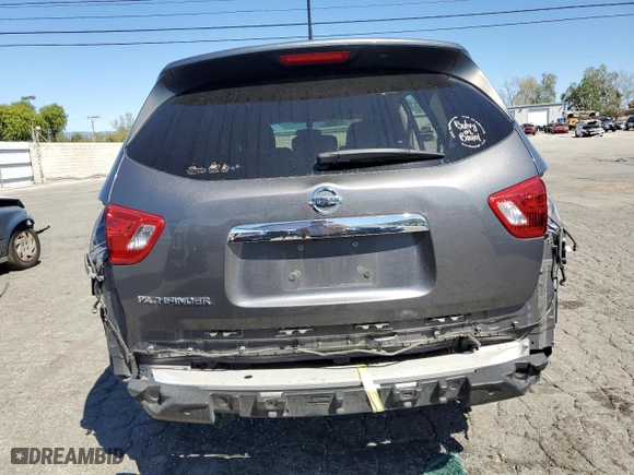2017 Nissan Pathfinder S with VIN 5N1DR2MN7HC658106, listed as a Copart auction lot 50265475 with 91,093 mi miles and Salvage Title. Bid and sale history available at carsss.com. Image 6.