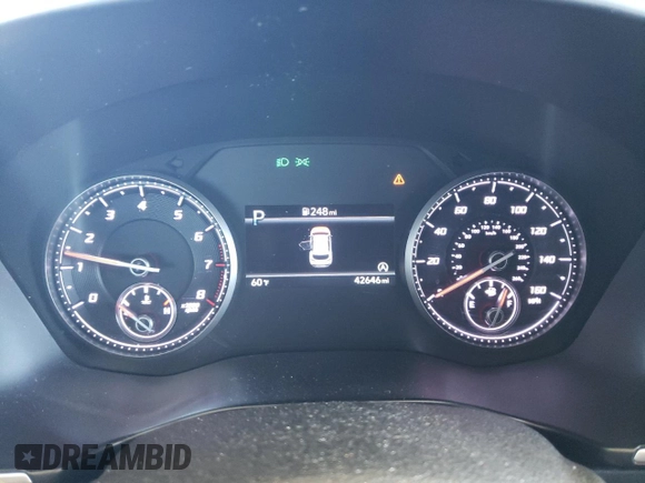 2023 Hyundai Santa Fe SEL with VIN 5NMS2DAJXPH539172, listed as a Copart auction lot 53161285 with 42,646 mi miles and Salvage Title. Bid and sale history available at DreamBid. Image 9.