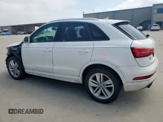 2017 Audi Q3 Premium with VIN WA1BCCFS4HR014916, listed as a Copart auction lot 57602295 with 92,348 mi miles and Salvage title. Bid and sale history available at DreamBid. Image 2.