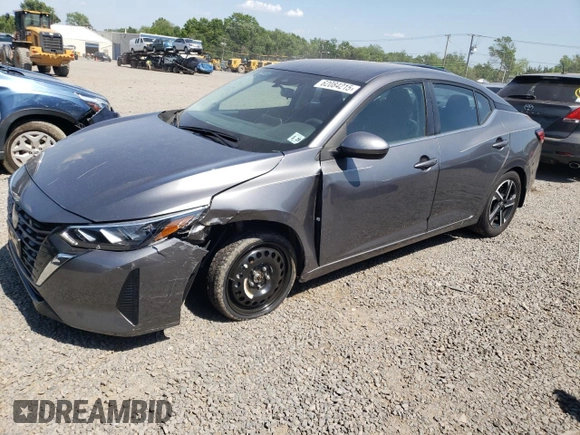 2024 Nissan Sentra SV with VIN 3N1AB8CV9RY309377, listed as a Copart auction lot 62084215 with 8,045 mi miles and Salvage title. Bid and sale history available at DreamBid. Image 1.