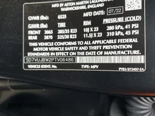 2023 Aston Martin DBX 707 z VIN SD7VUJBW2PTV06486, wystawiony jako Copart lot #55818283 z przebiegiem Nie podano mil oraz . Historia ofert i sprzedaży dostępna na DreamBid. Obrazek 14.