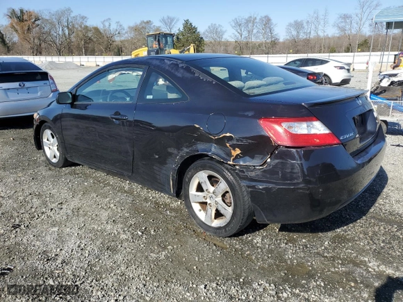 2008 Honda Civic Cpe EX with VIN 2HGFG12898H514940, listed as a Copart auction lot 50078545 with 167,940 mi miles and Salvage Title. Bid and sale history available at carsss.com. Image 2.